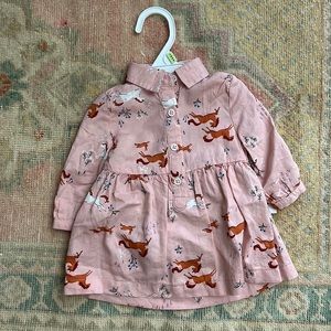 Carters Girls NWT Pink Horse Dress 3m